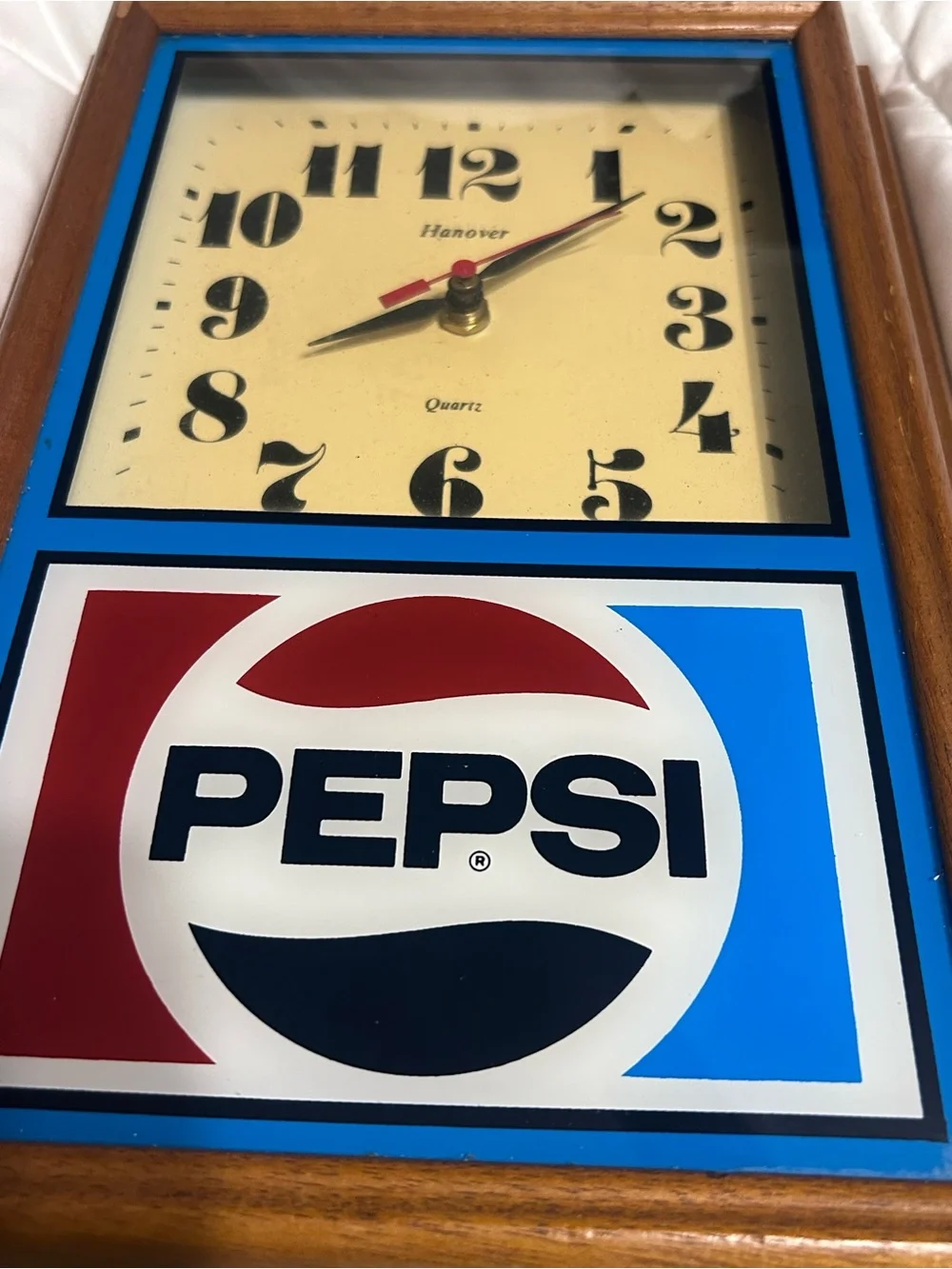 Pepsi Vintage Wall Clock by Hanover - Blue, Red, Black
